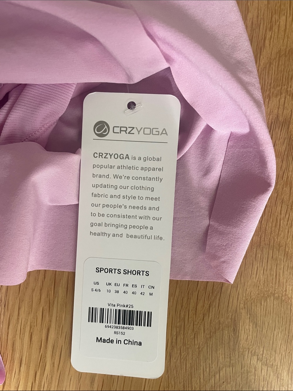 CRZ YOGA Vita Pink Athletic Shorts - Light Pink